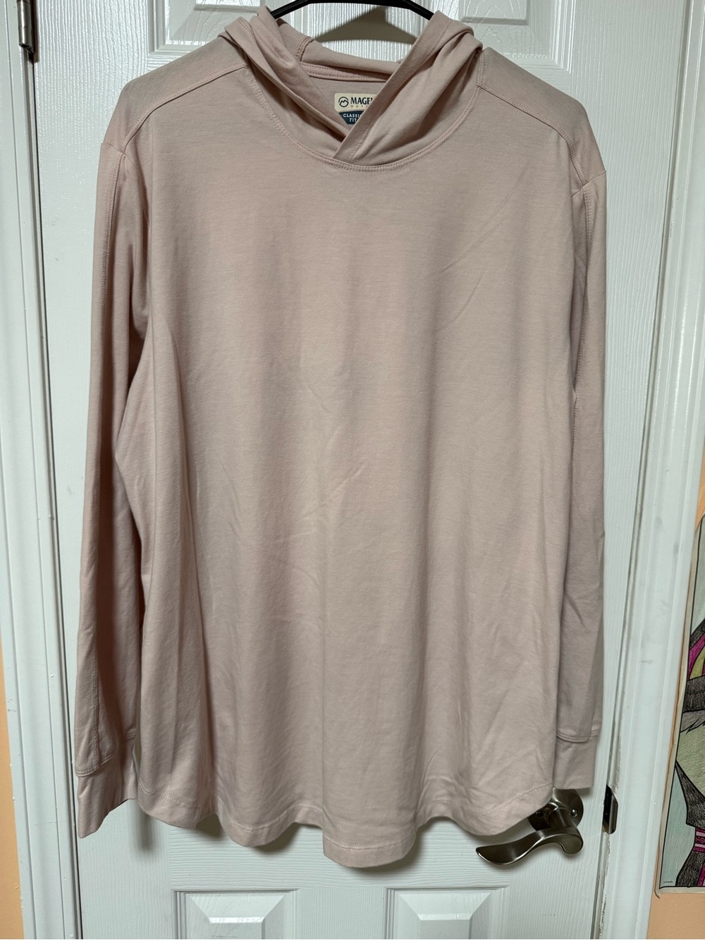 Magellan Outdoors Women's Long-Sleeve Hooded Tee in Blush